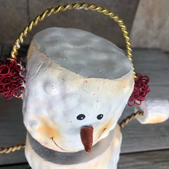 Metal marshmallow snowman - Picture 7 of 7